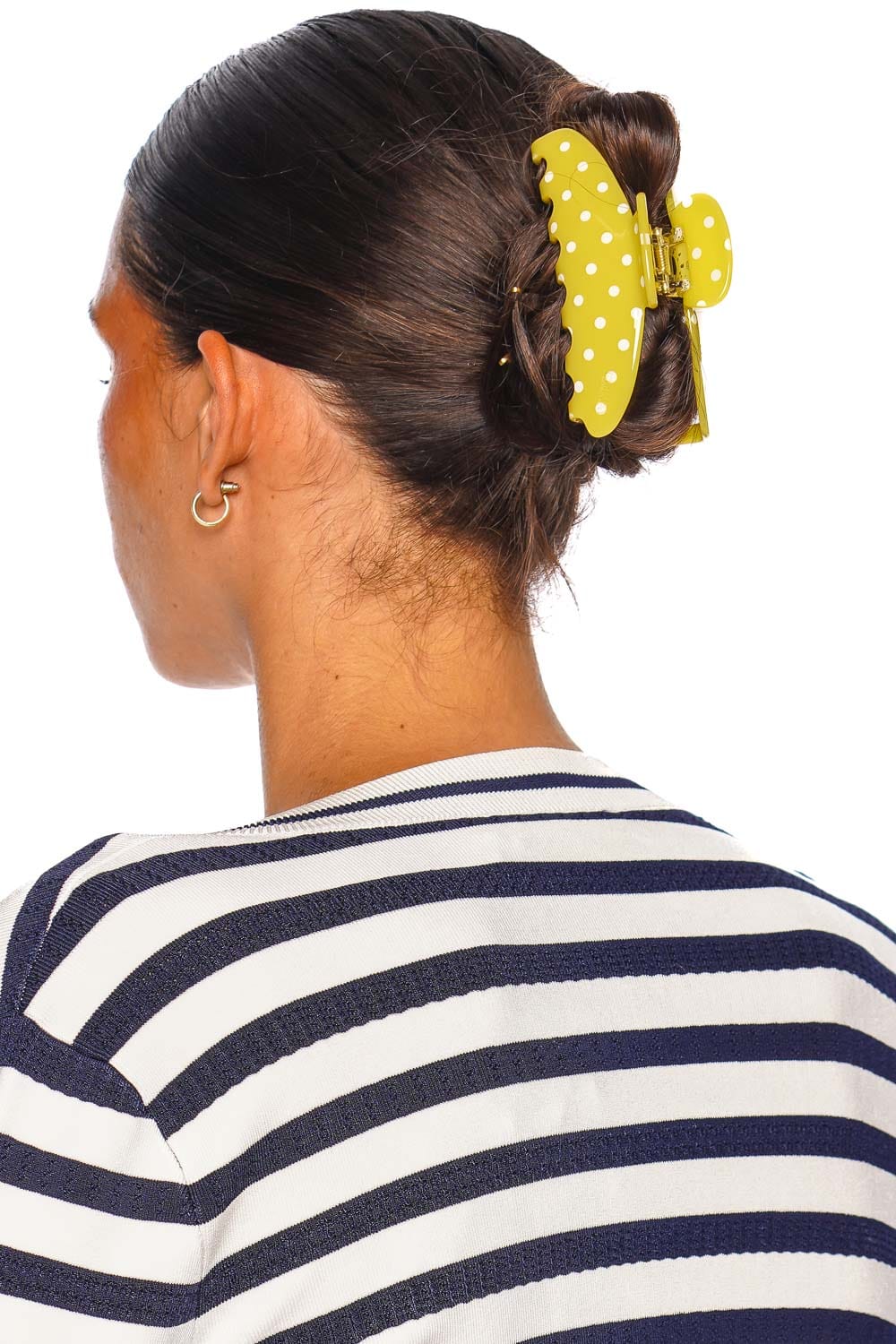 EMI JAY Big Effing Clip Citrus Polka Dot Hair Clip