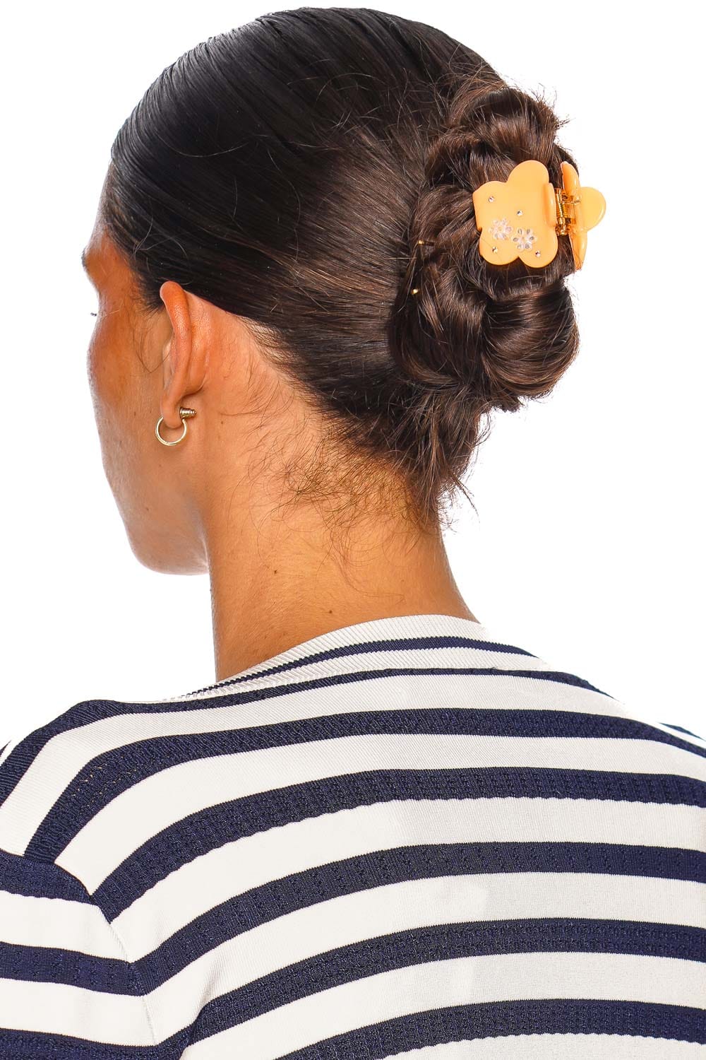 EMI JAY Midi Blossom Clip Peach Bloom Floral Hair Clip