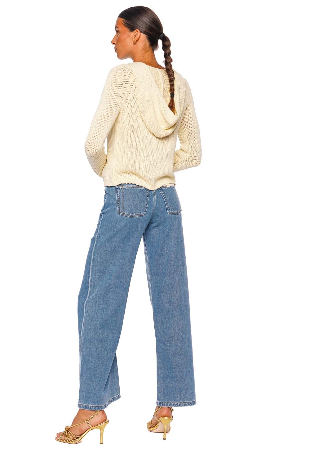 Still Here Cool in Classic Blue Wide Leg Jeans