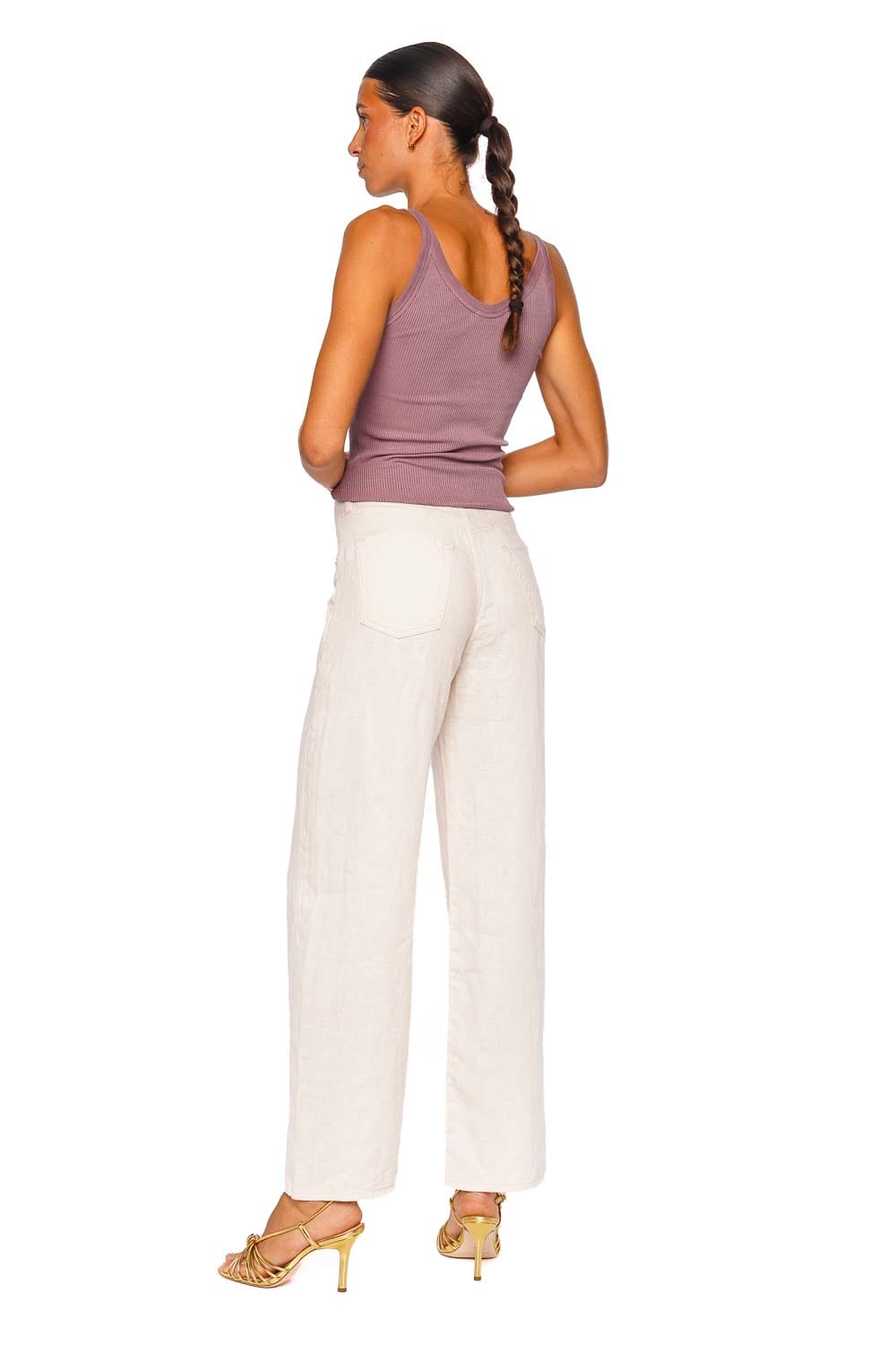 AGOLDE Jordan Glaze Ribbed Cotton Tank