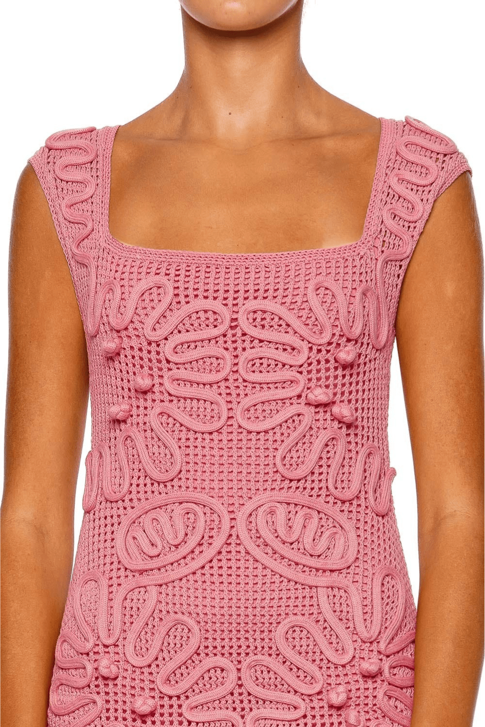 Cult Gaia Chimi Bubble Cord Knit Mini Dress