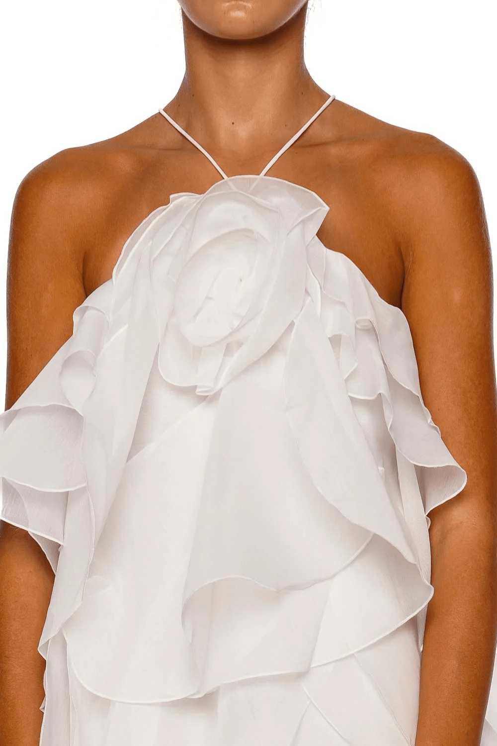 Aje. Pandorea Ivory Layered Mini Dress