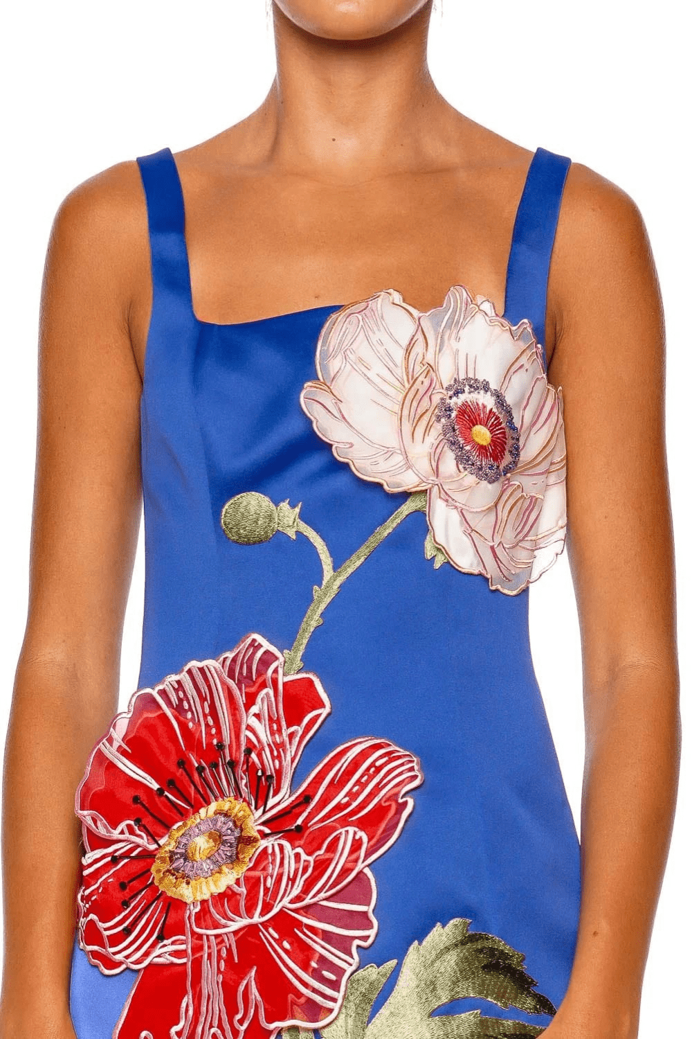 LEO LIN Adelina Floral Embroidered Maxi Dress