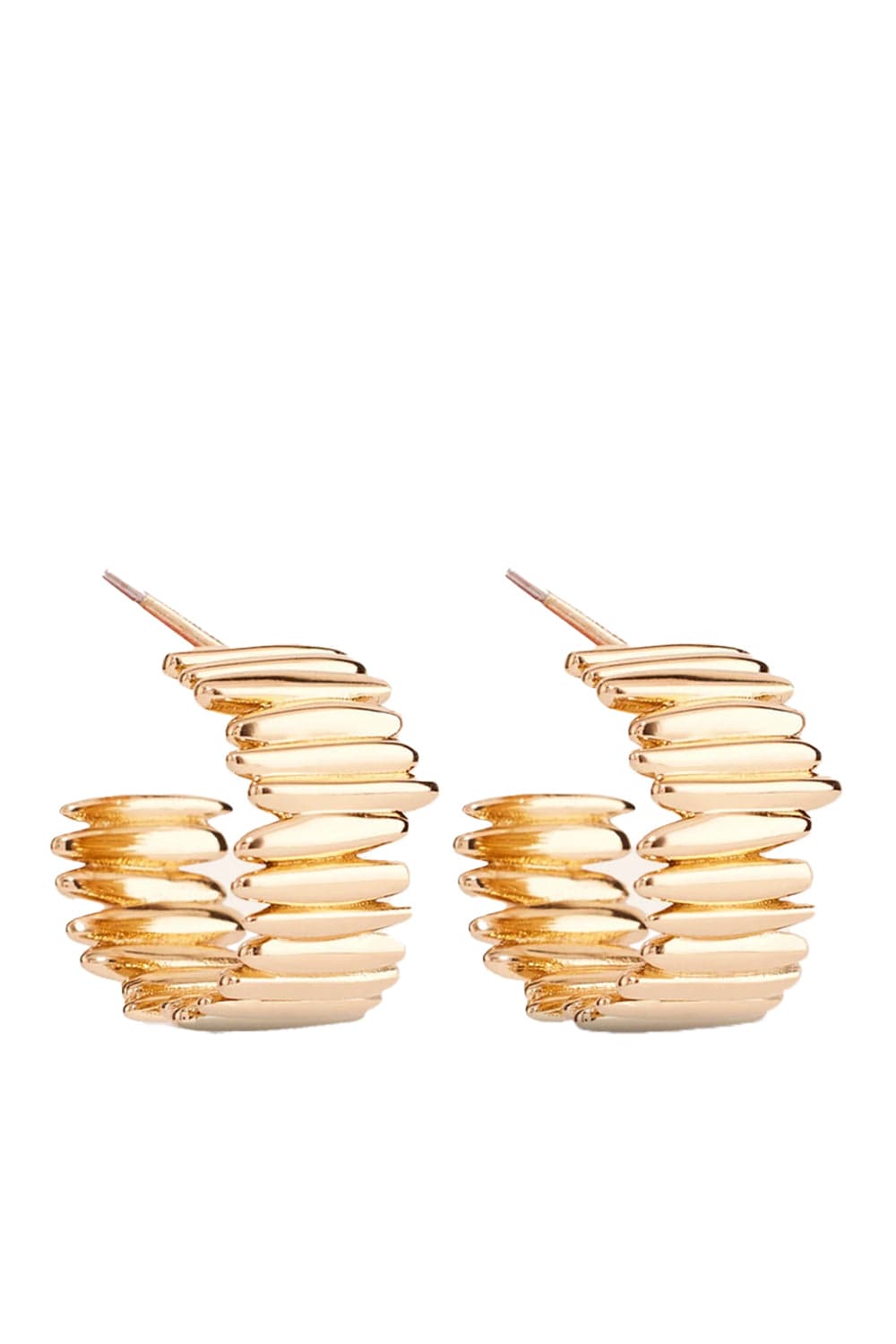 Mignonne Gavigan Azora Gold Stacked Hoop Earrings