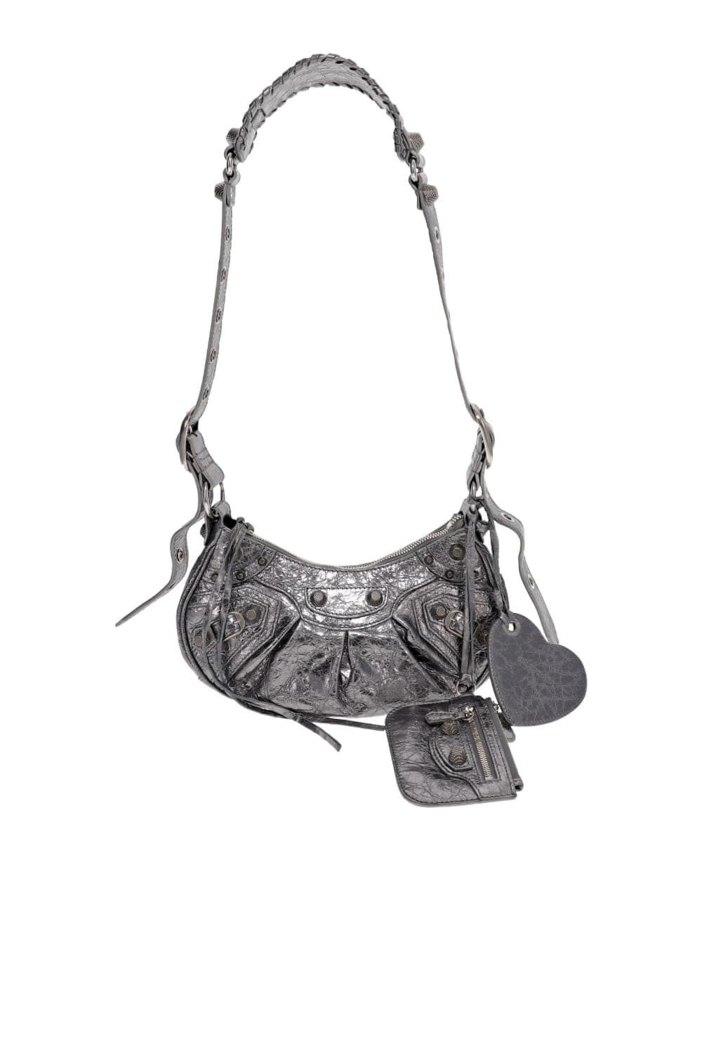 Lola's Closet Balenciaga Le Cagole Metallic Leather Shoulder Bag