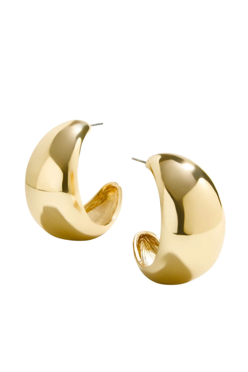 BaubleBar Emma Gold Large Hoop Earrings