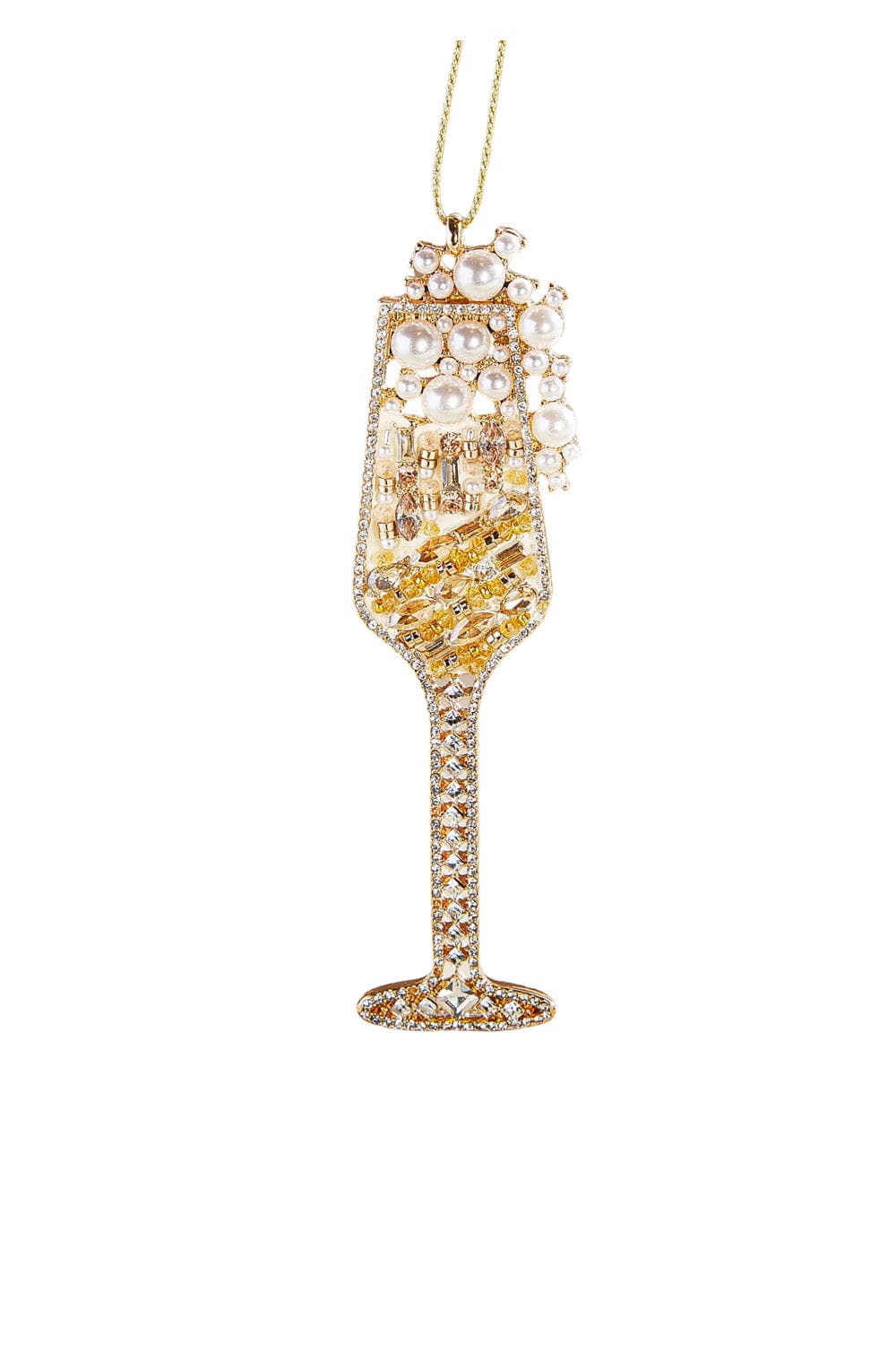 BaubleBar Sip Sip Hooray! Champagne Ornament