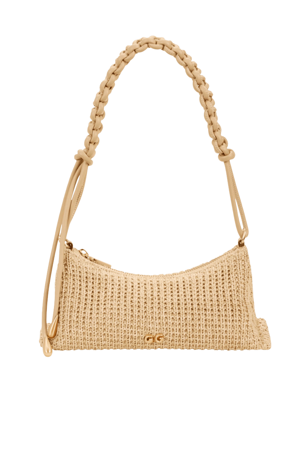 Cult Gaia Osa Natural Braided Handle Shoulder Bag