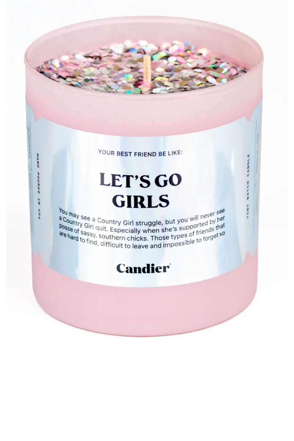 Candier Let's Go Girls Glitter Candle