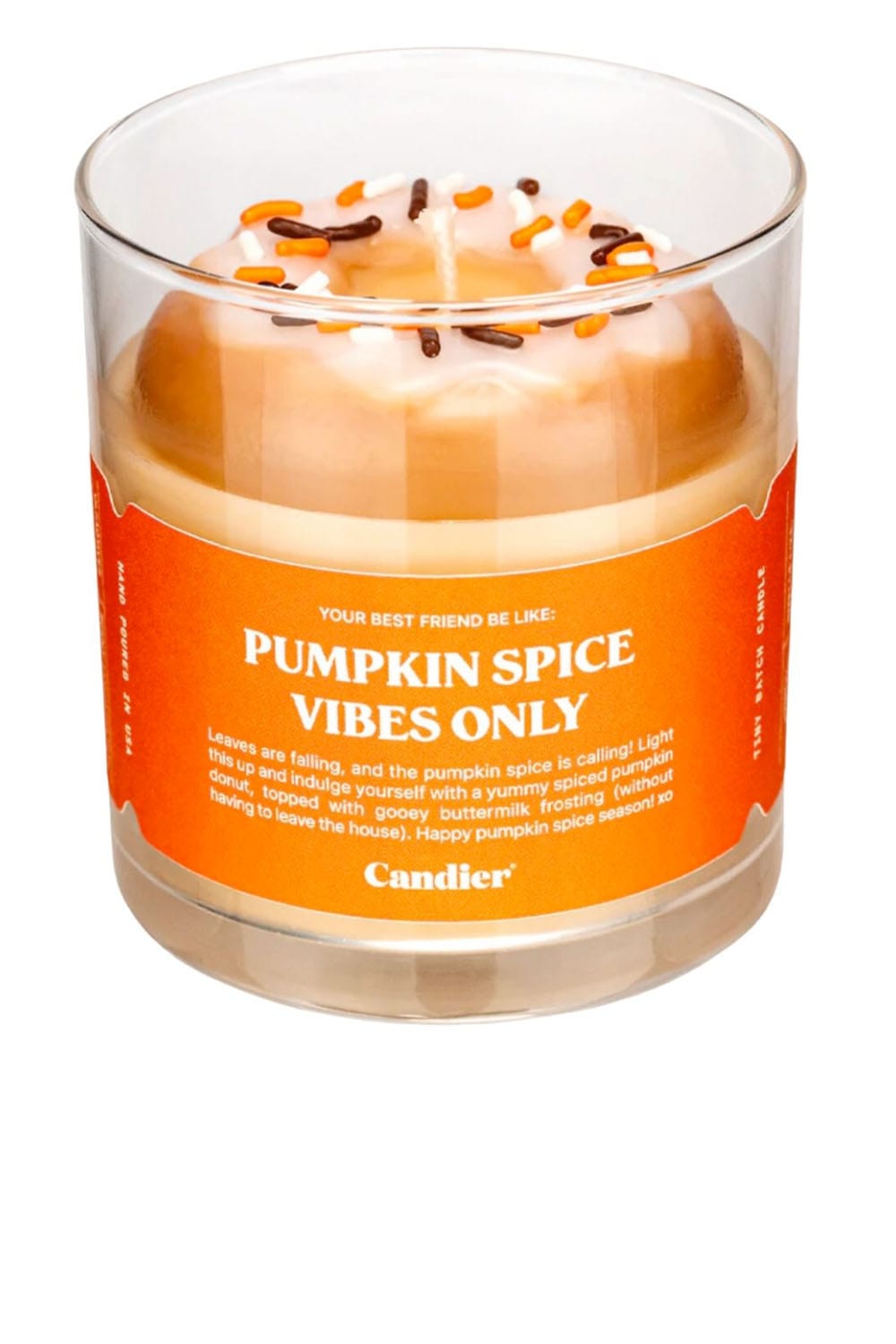 Candier Pumpkin Spice Vibes Only Candle