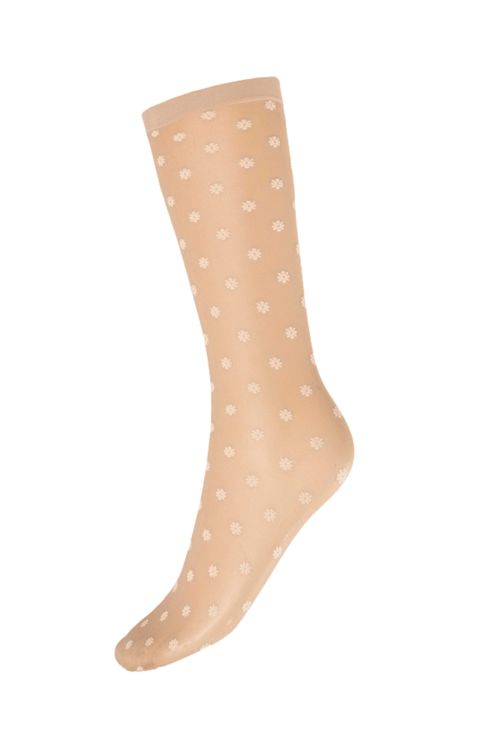 Wolford Daisy Fairly White Sheer Patterned Sock