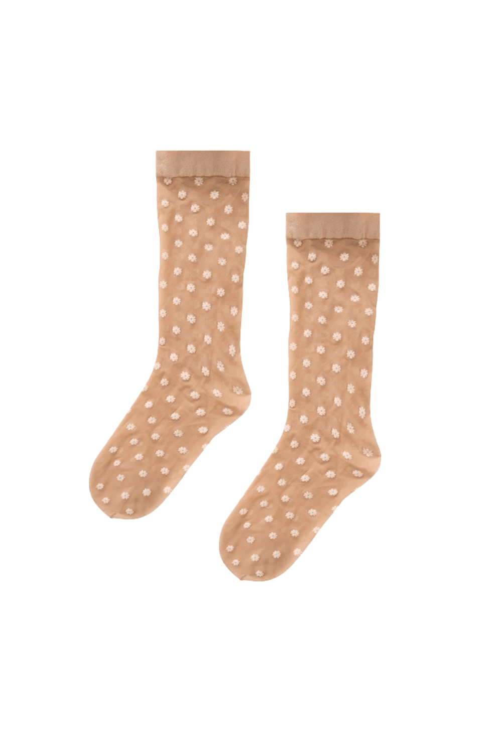 Wolford Daisy Fairly White Sheer Patterned Sock