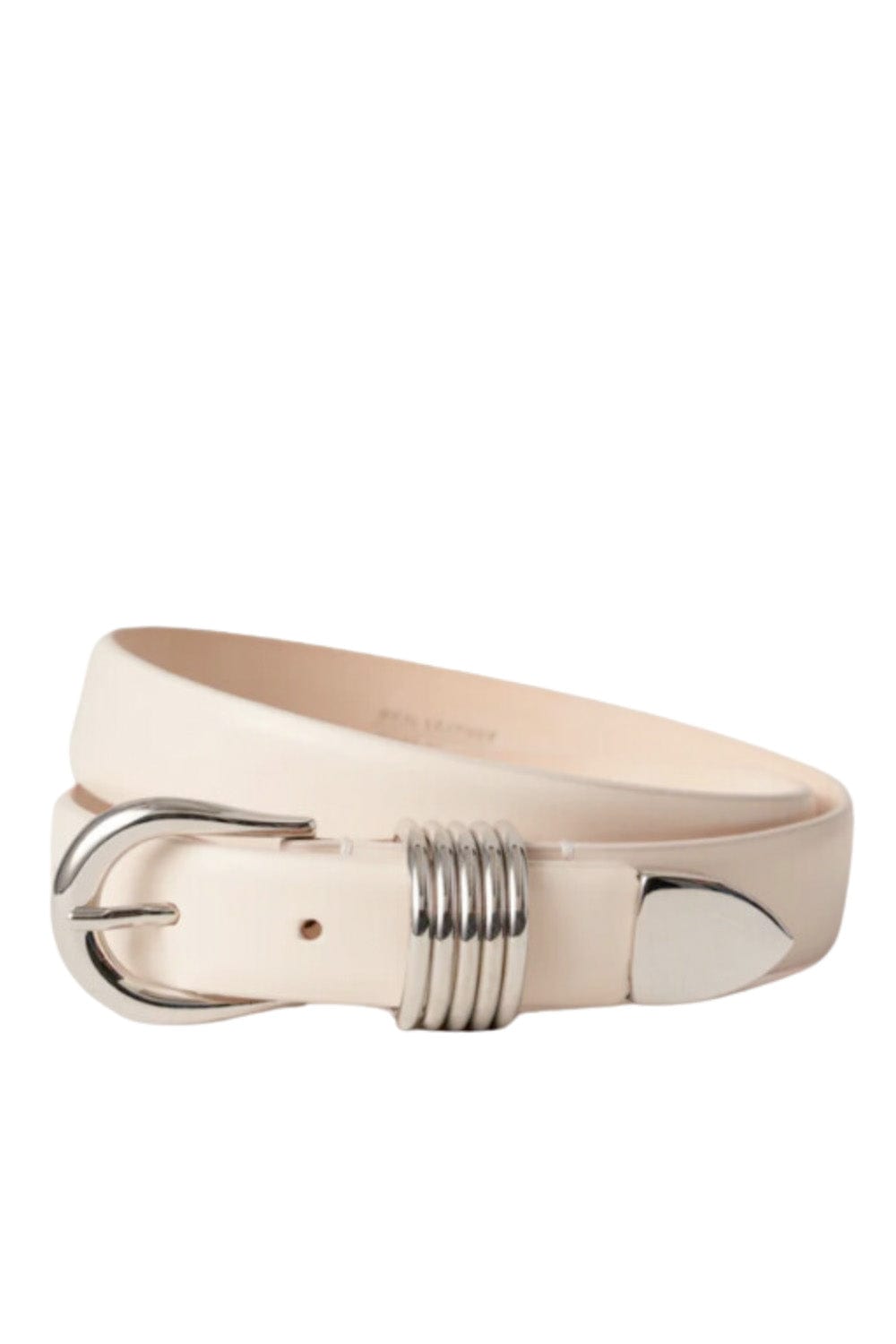 Déhanche Hollyhock Ivory Smooth Leather Belt