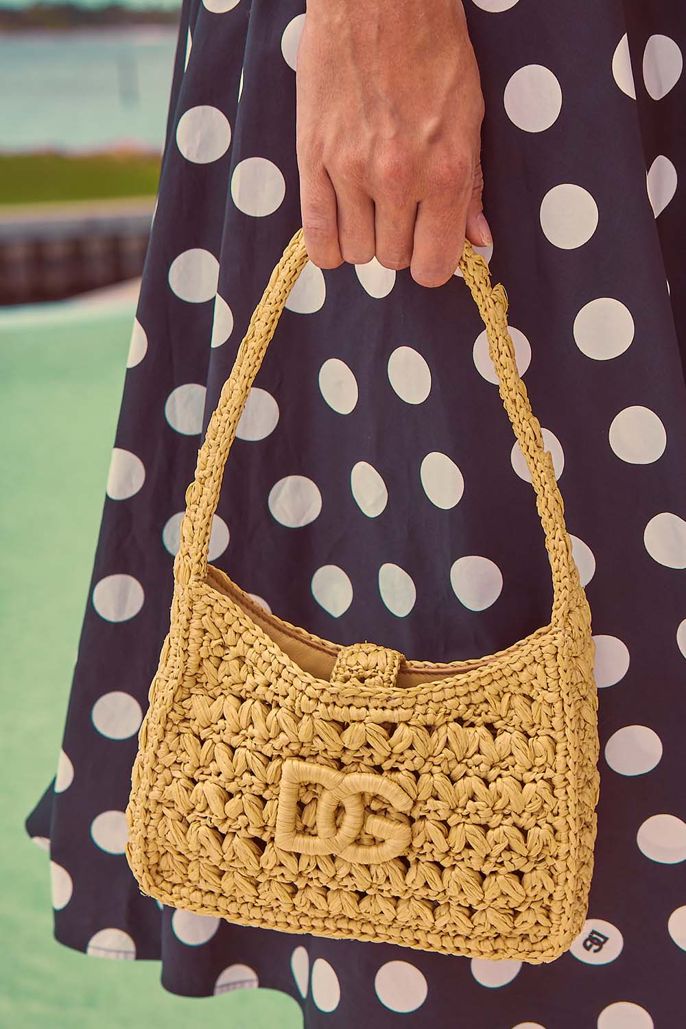 Dolce & gabbana raffia bag hotsell