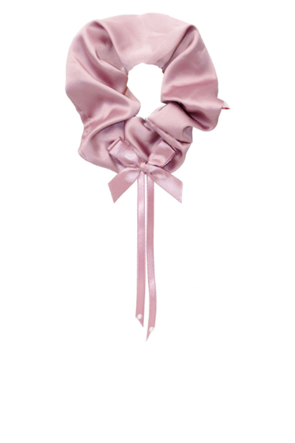 EMI JAY Darling Rosewood Bow Satin Scrunchie