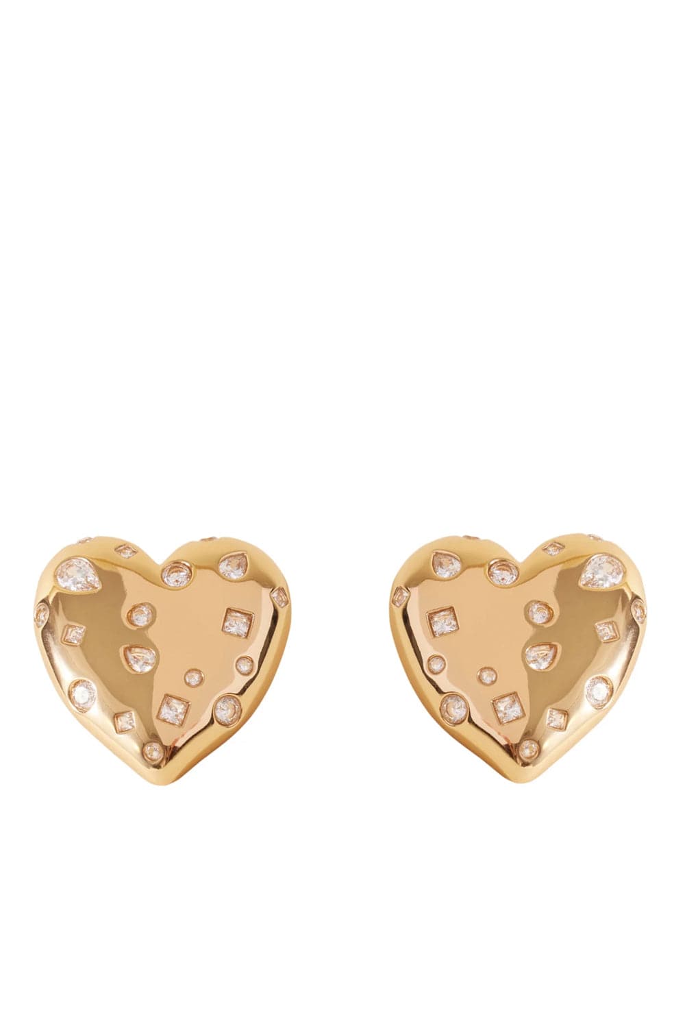 Mignonne Gavigan Eros Crystal Heart Stud Earrings