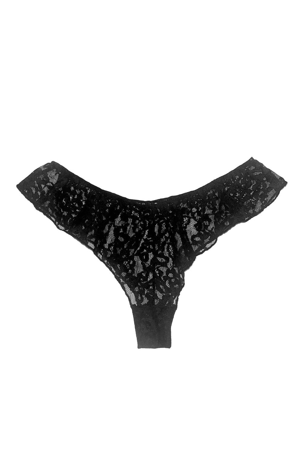 Fleur Du Mal Venus Black Lace Flutter Panty