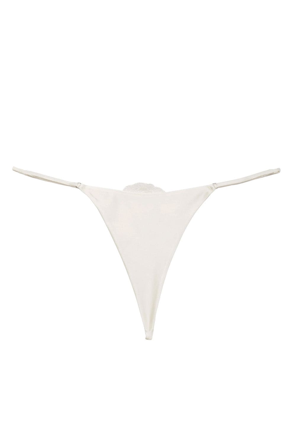 Fleur Du Mal ROSE LUXE V STRING PY0381 IVORY