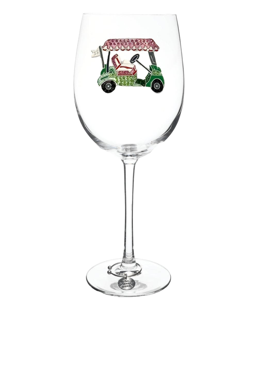 The Queens’ Jewels Golf Cart Jewel Stemmed Wine Glass