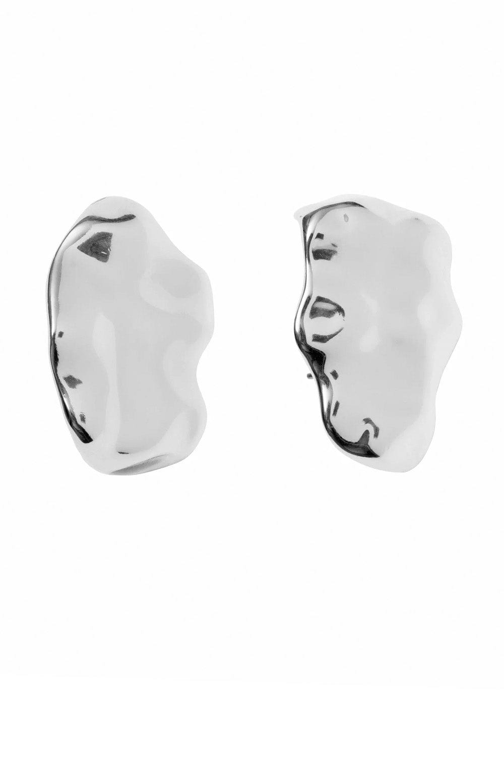 Mignonne Gavigan Vestry Silver Hammered Stud Earrings