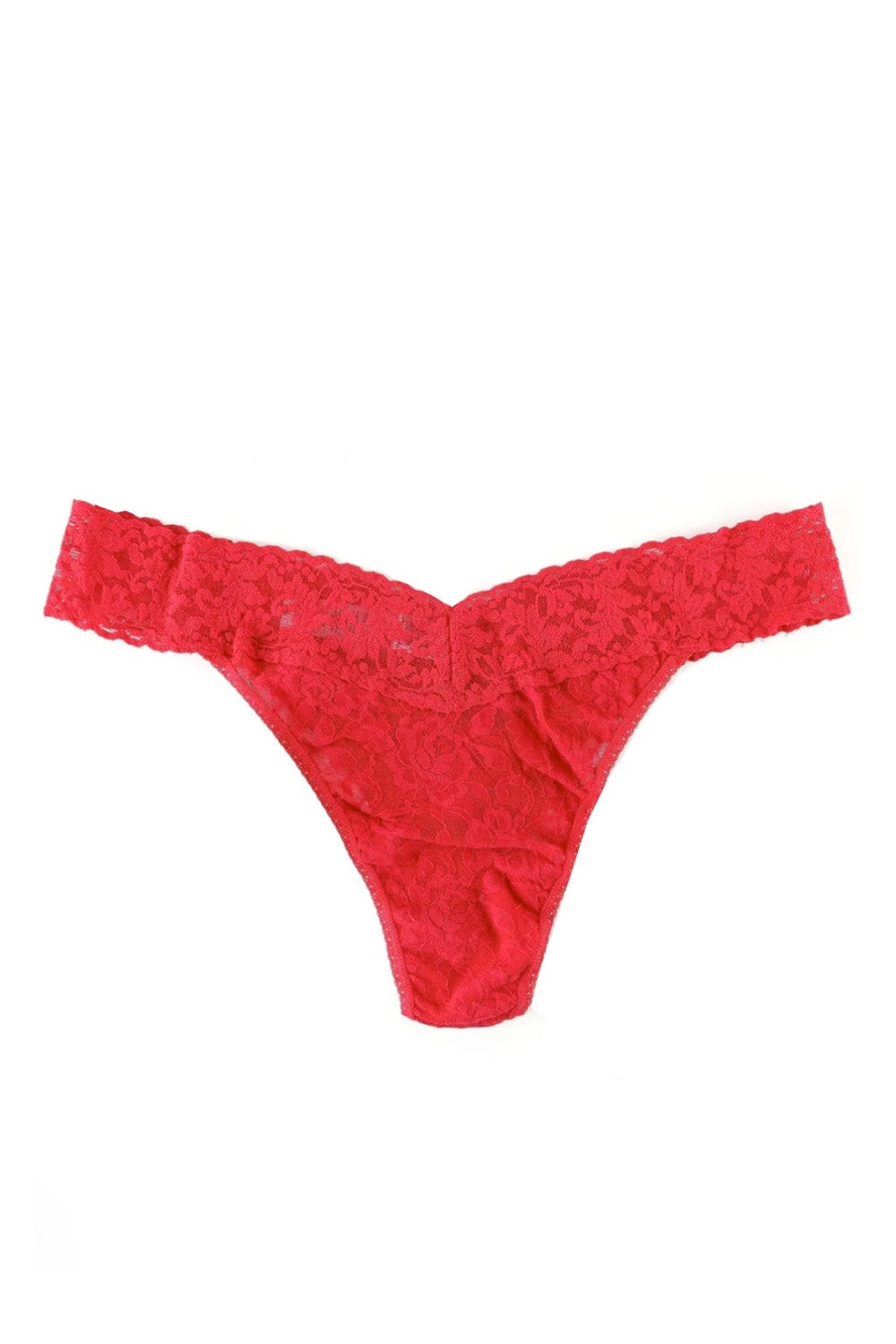 Hanky Panky Red Original Rise Lace Thong