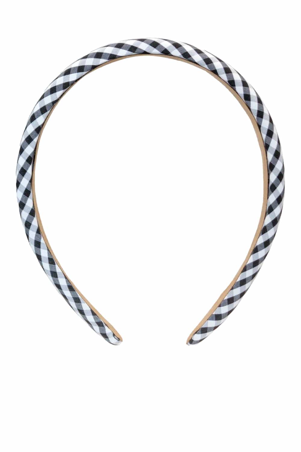 EMI JAY Navy Gingham Halo Padded Headband