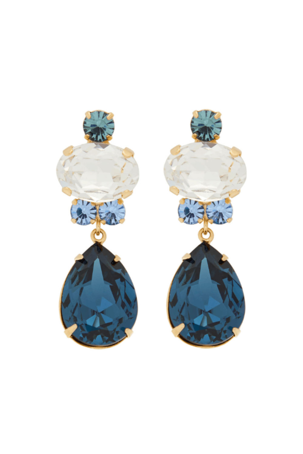 Jennifer Behr Catherine Dusk Crystal Drop Earrings