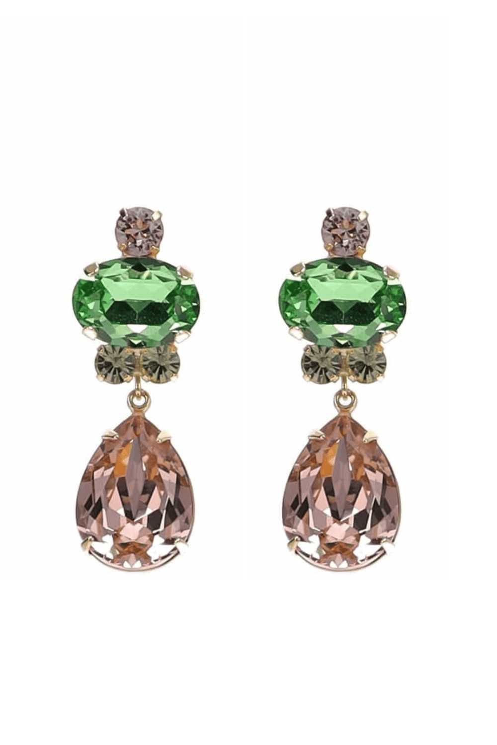 Jennifer Behr Catherine Garden Crystal Drop Earrings