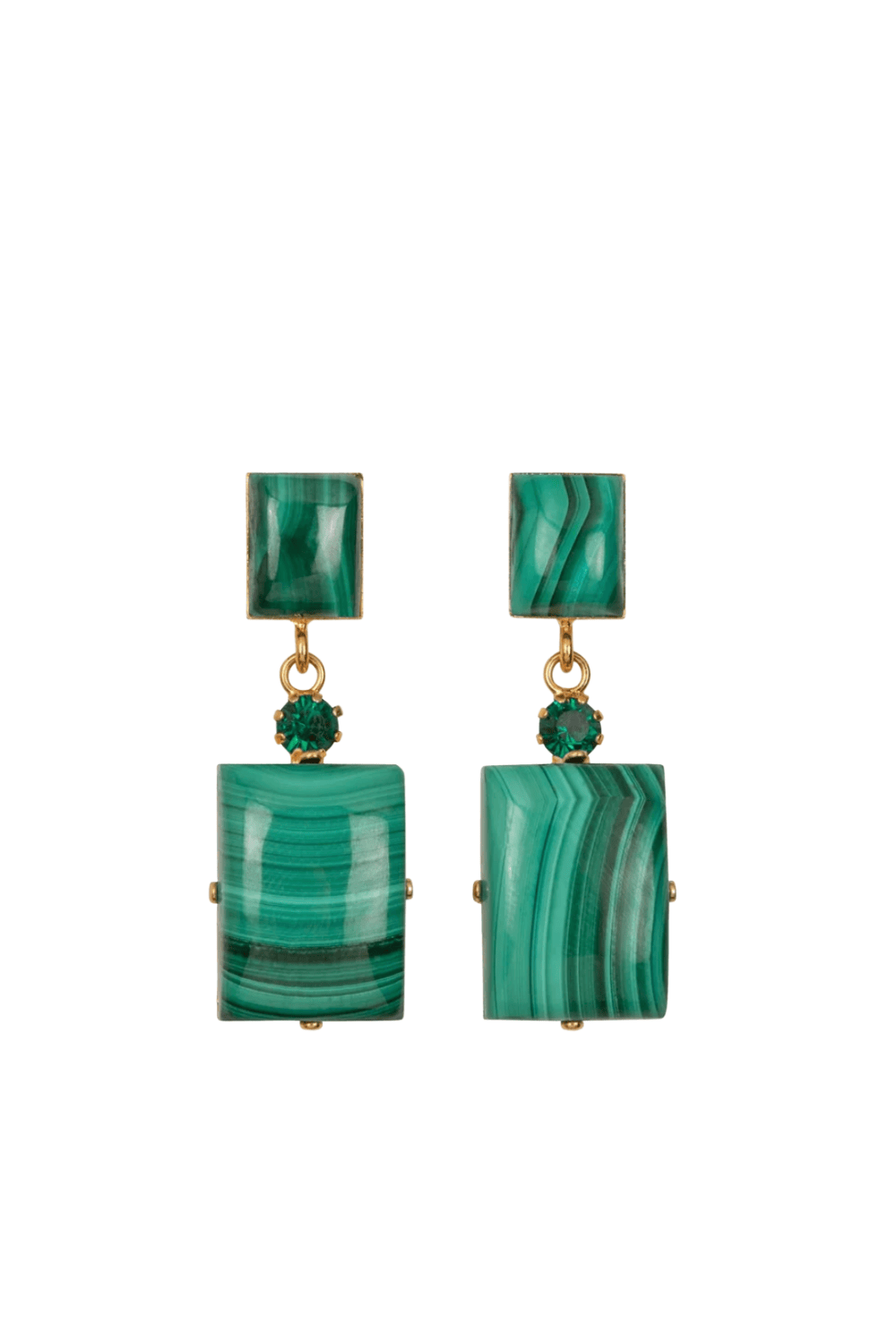 Jennifer Behr Joliel Malachite Drop Earrings