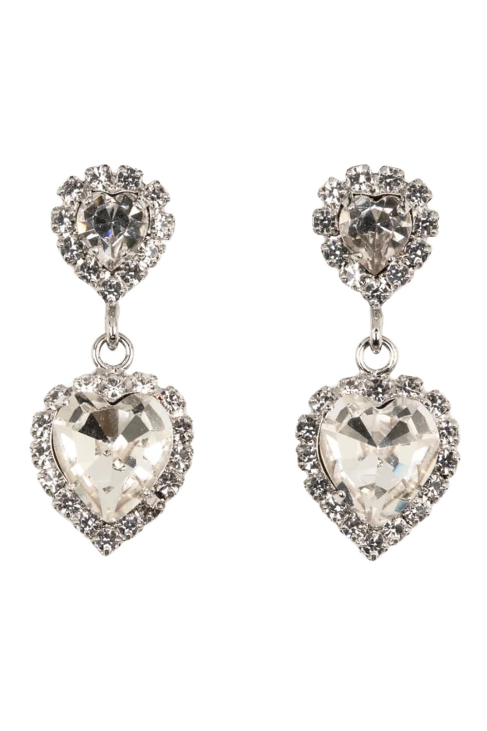 Jennifer Behr Haven Crystal Heart Drop Earrings