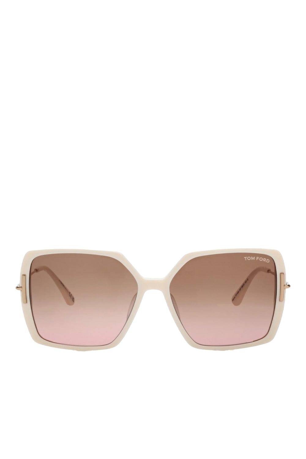 Tom Ford Eyewear Joanna Ivory Brown Butterfly Sunglasses