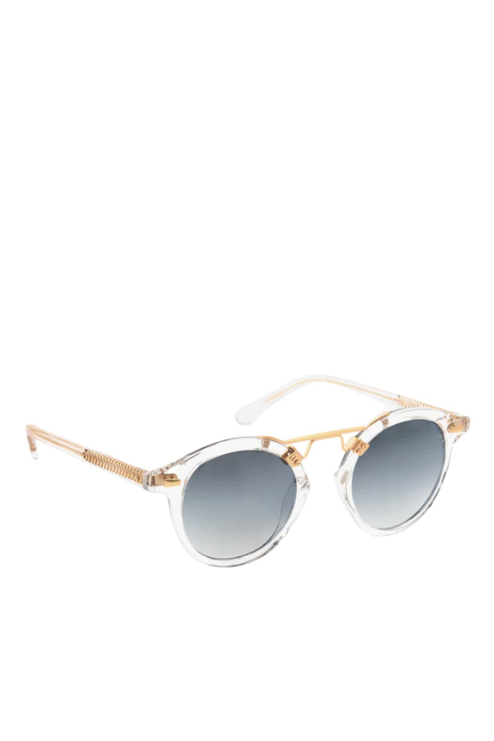 KREWE St. Louis Crystal Mirrored Sunglasses