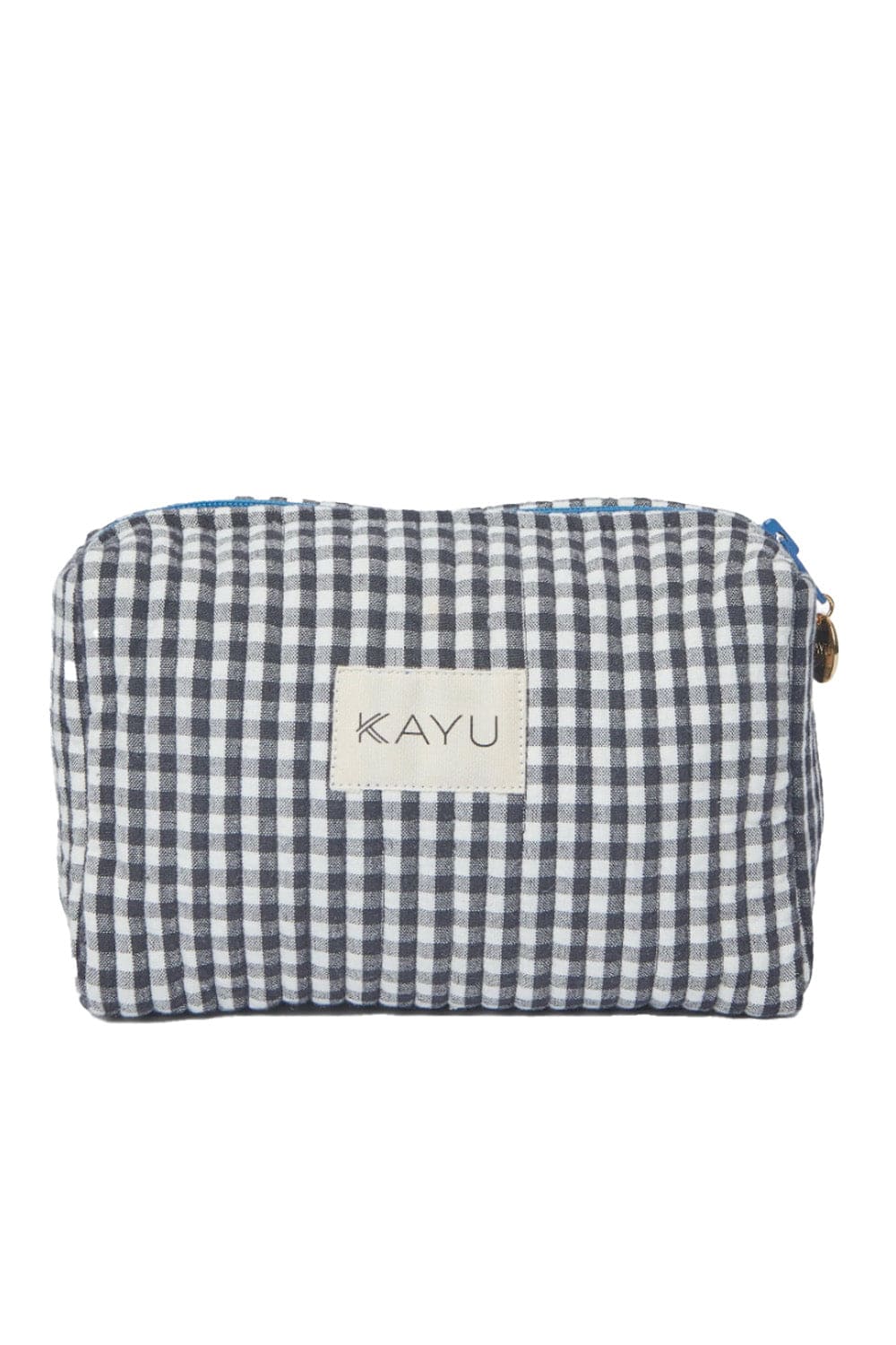 KAYU Mini Elsie Black Gingham Travel Pouch