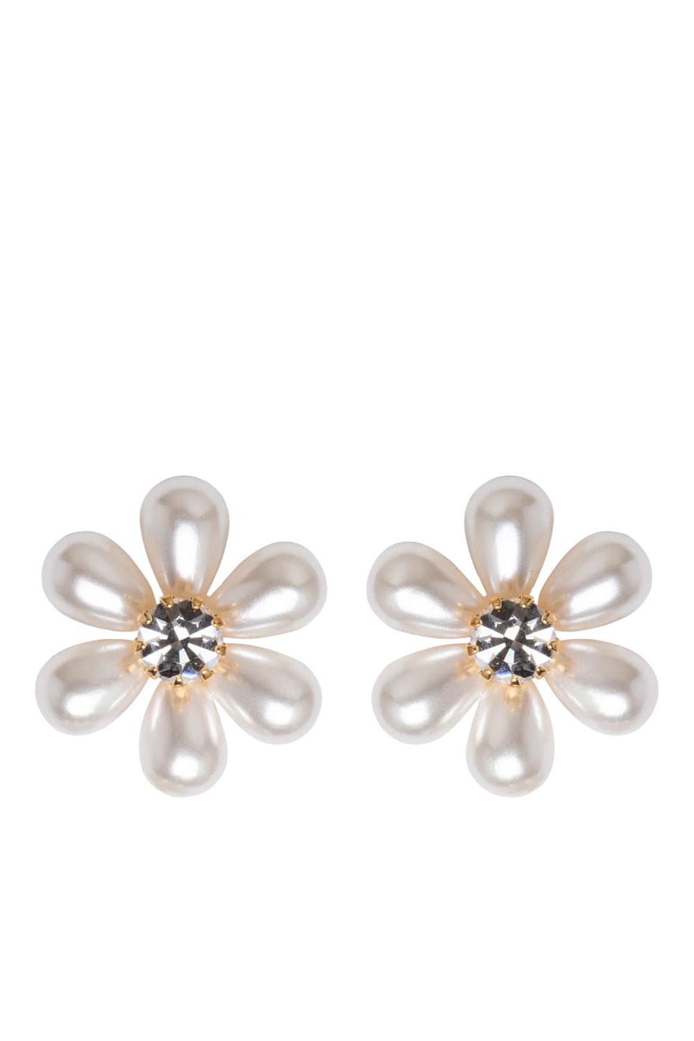 Jennifer Behr Laena Gold Floral Stud Earrings