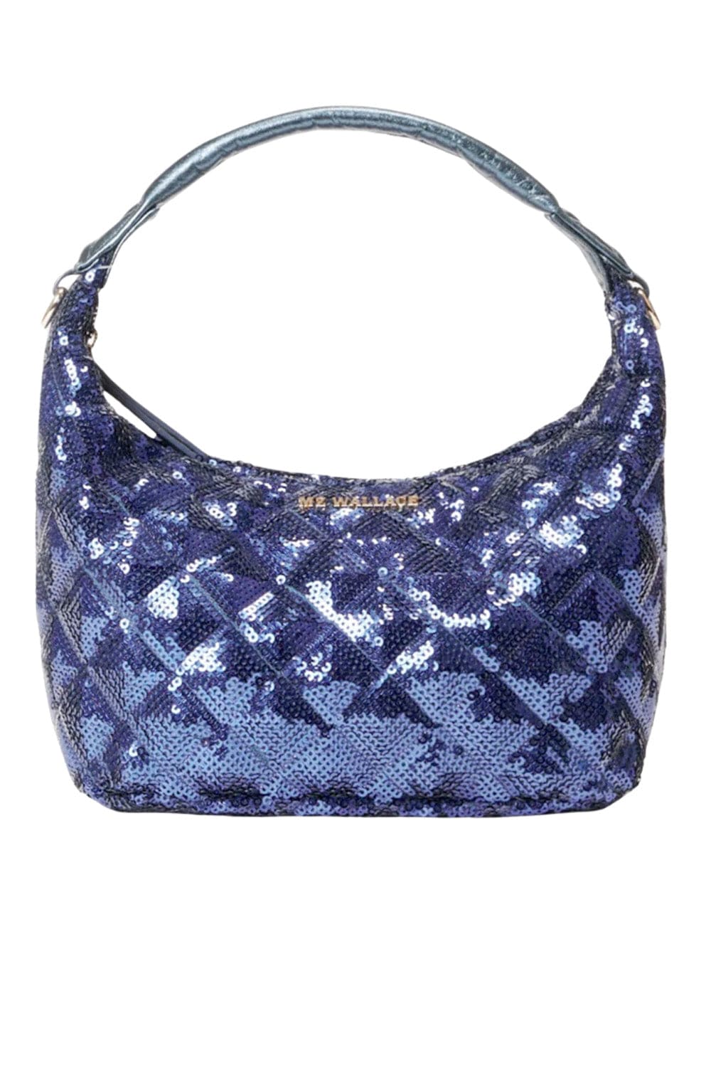 MZ Wallace Mini Sapphire Sequin Hobo Bag