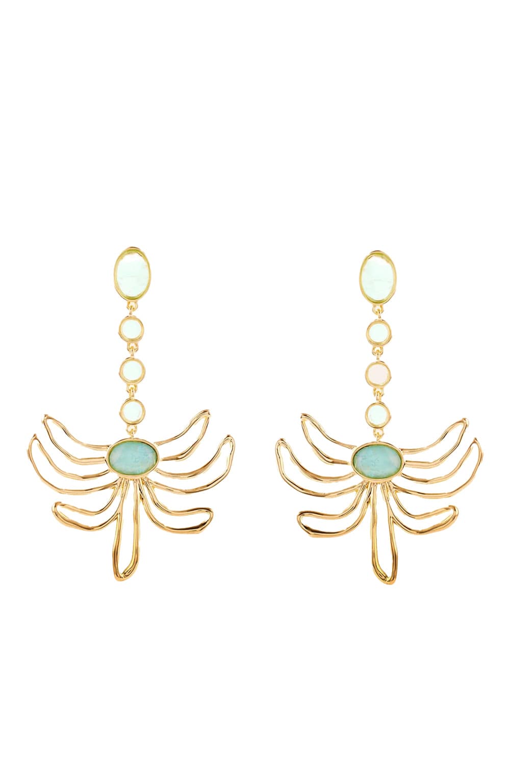 Mignonne Gavigan Maribel Gold Palm Drop Earrings