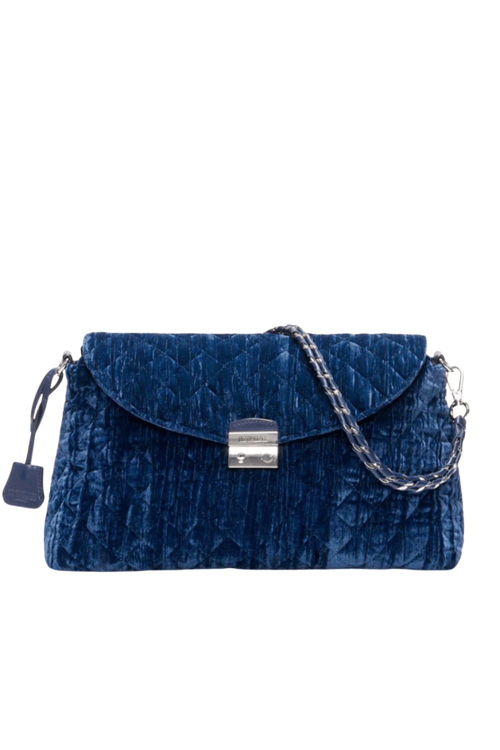 MZ Wallace Crosby Midnight Velvet Lock Shoulder Bag