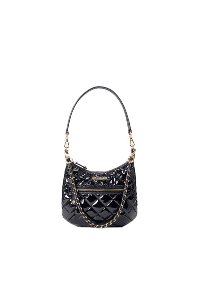 Mini Crosby Sienna Black Lacquer Shoulder Bag