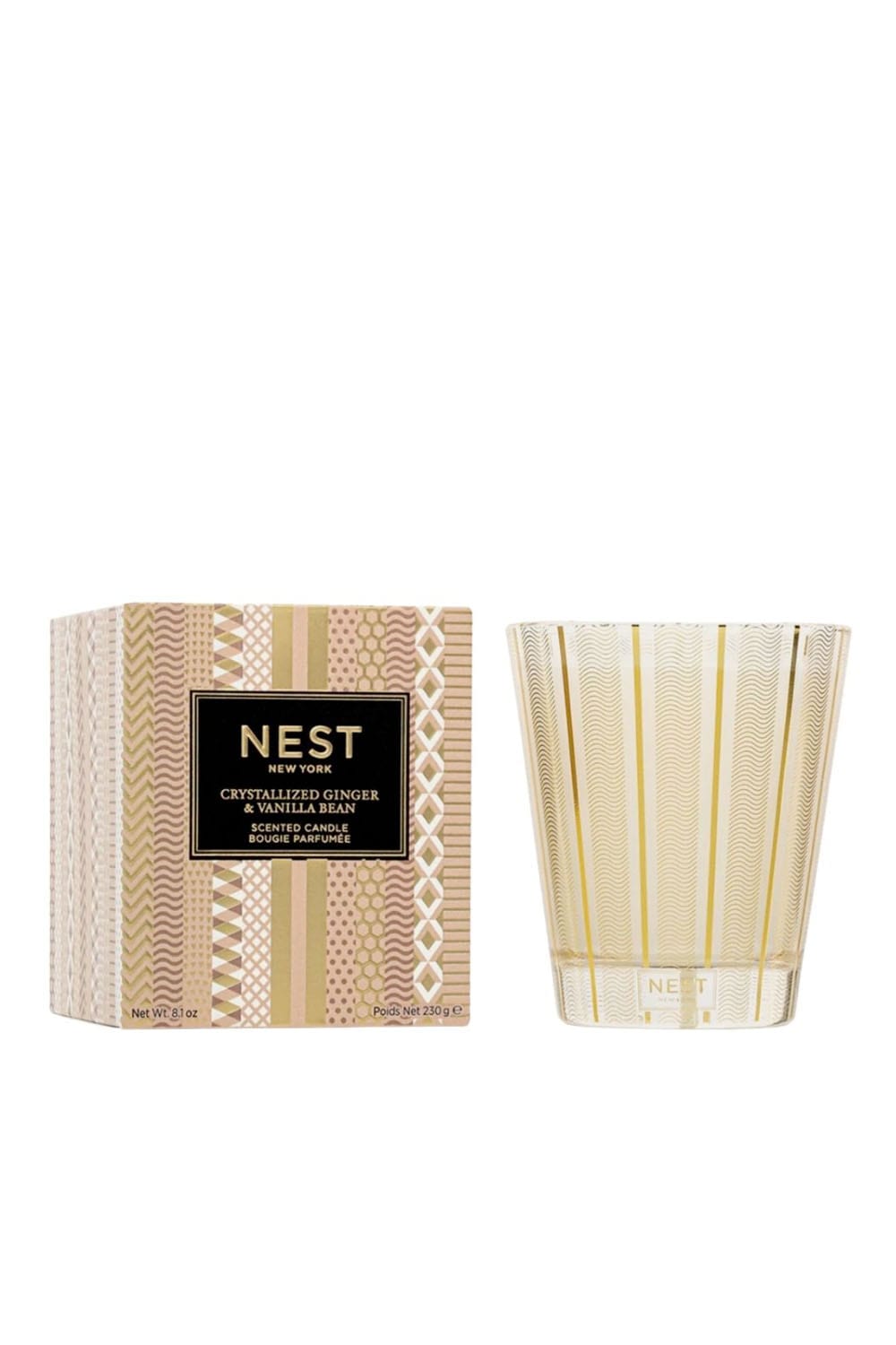 Nest Crystalized Ginger & Vanilla Bean Scented Candle