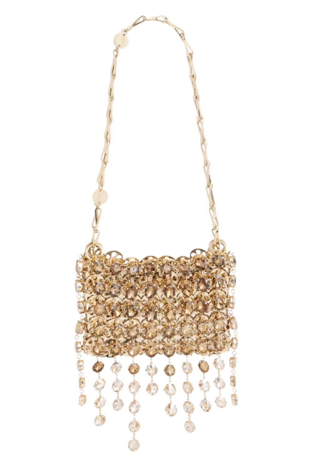 Rabanne 1969 Gold Nano Crystal Strass Shoulder Bag