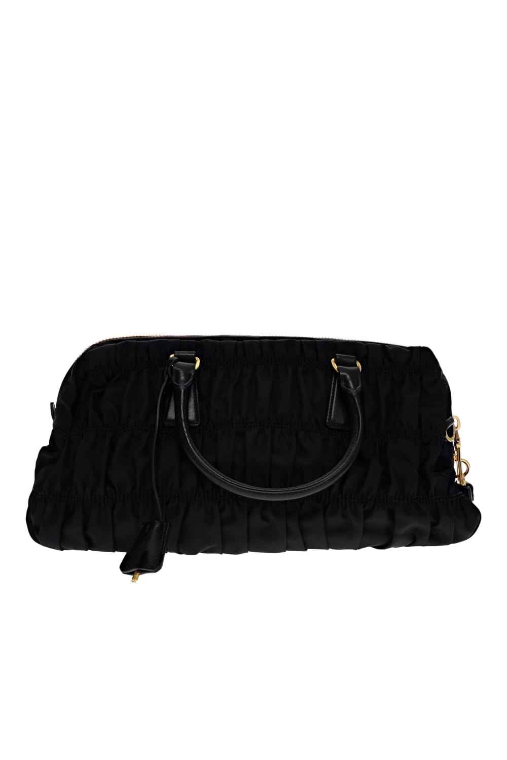 Lola's Closet Prada Tessuto Black Nylon Top Handle Bag