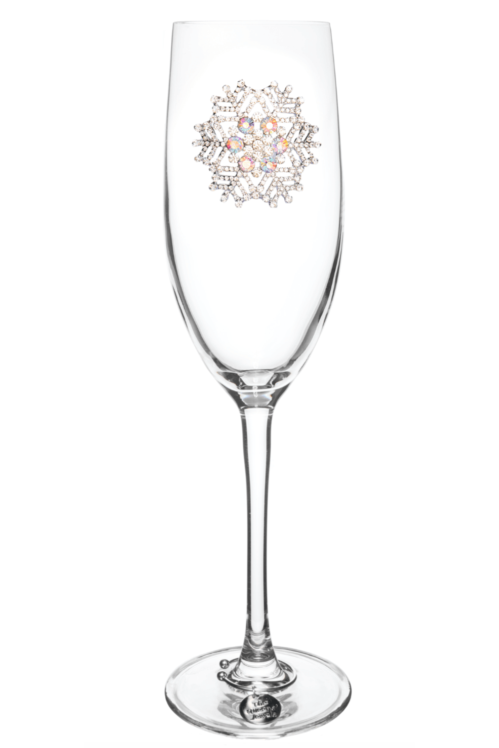 The Queens' Jewels SNOWFLAKE JEWELED Multi Champagne Flute