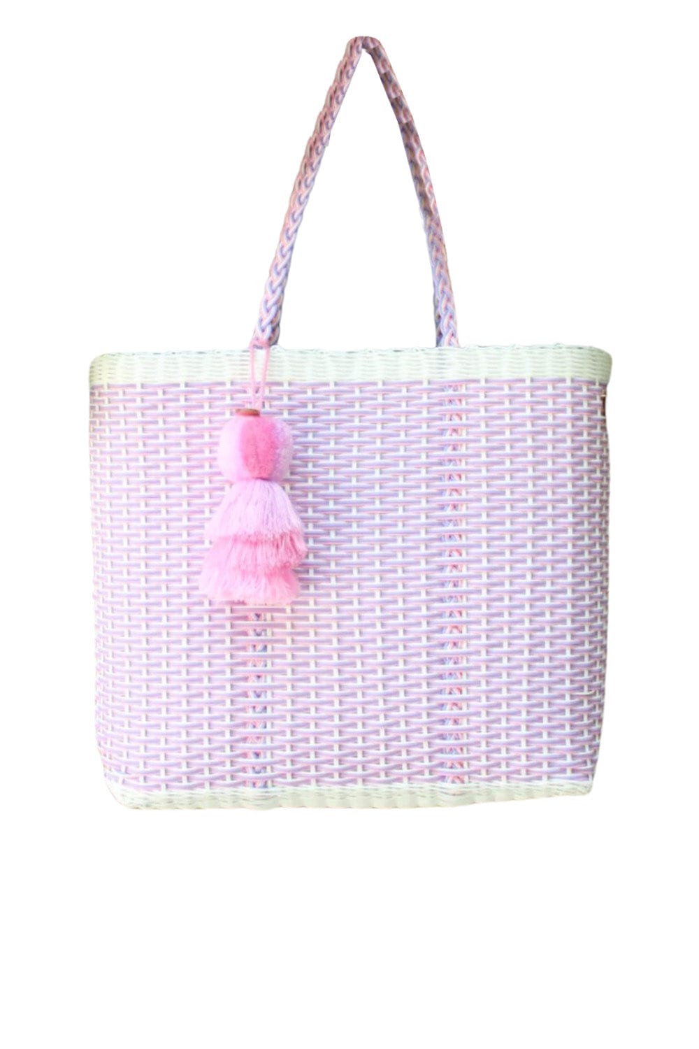 Squeeze De Citron Medium Pink Lilac Nest Citron Tote