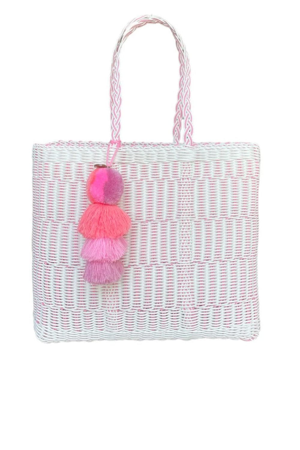 Squeeze De Citron Medium Rose Mesh Citron Tote