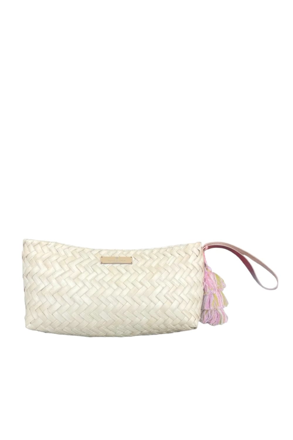 Squeeze De Citron Baguette Natural Palm Citron Clutch