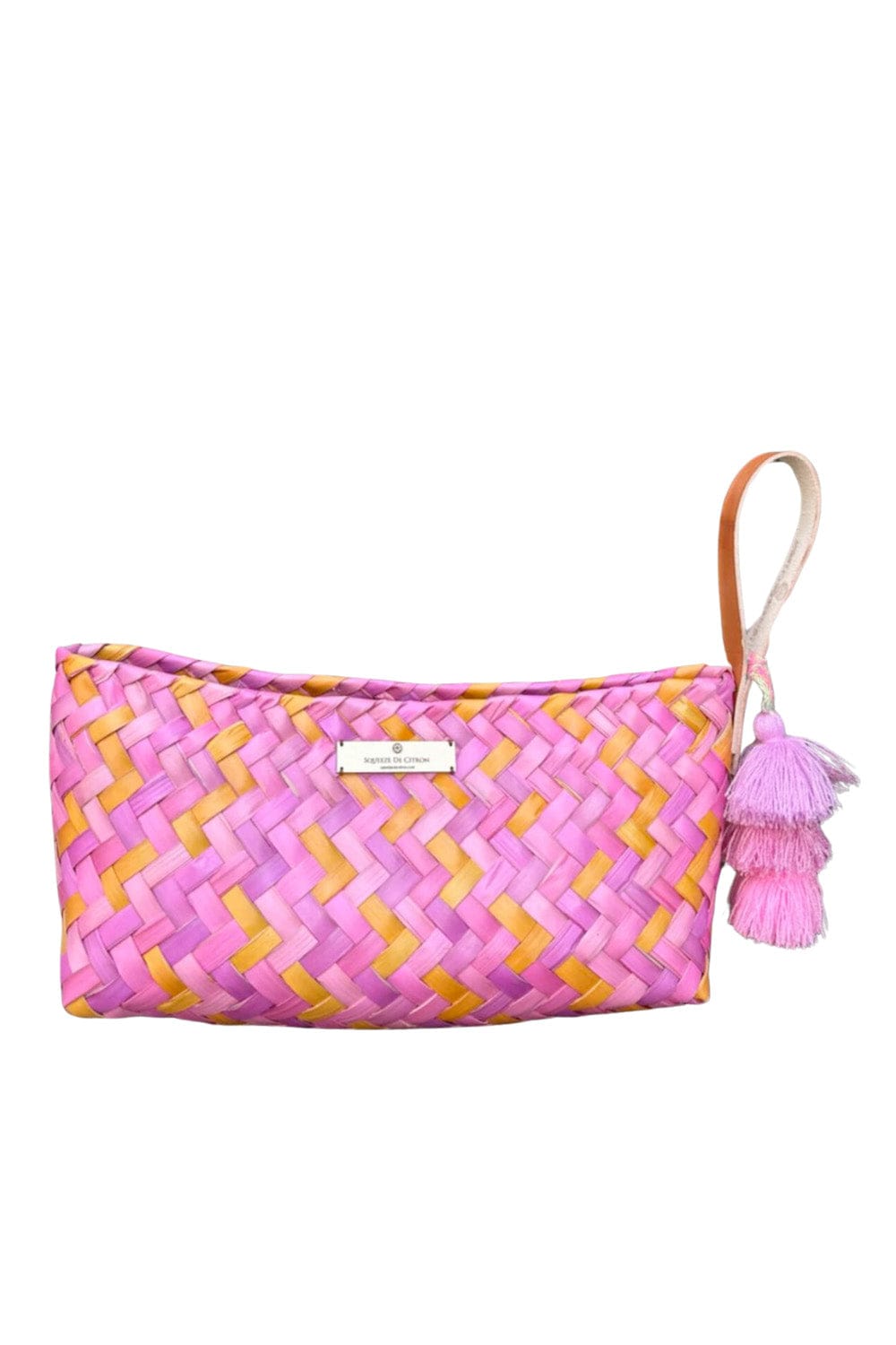 Squeeze De Citron Baguette Rose Palm Citron Clutch