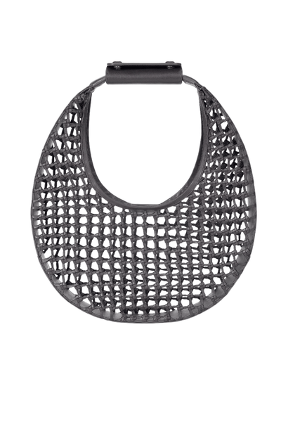 Moon Hand Knotted Leather Shoulder Bag