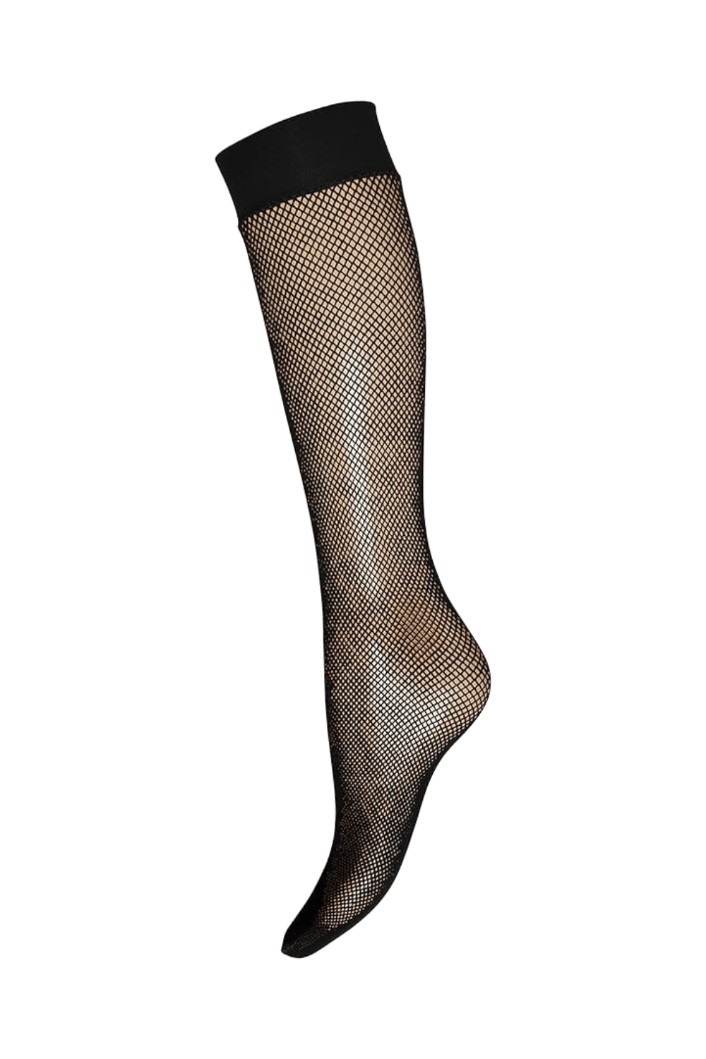 Wolford Twenties Enonyl Black Fishnet Knee High Sock
