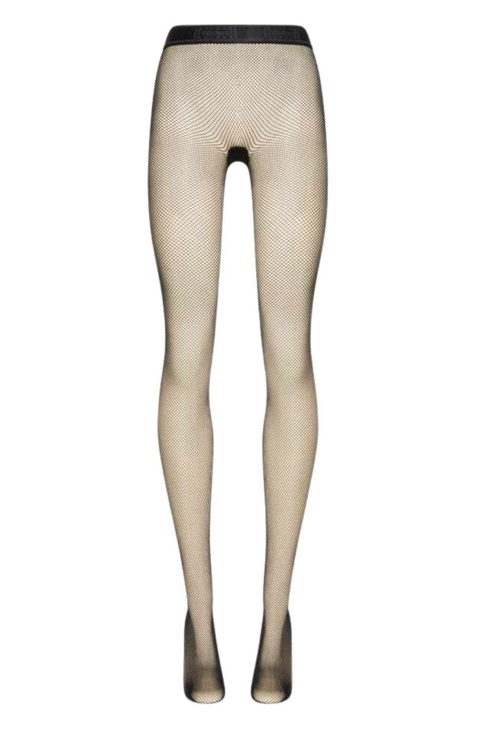 Wolford Twenties Black Econyl Fishnet Tights