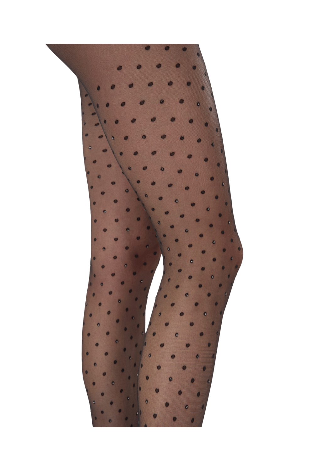 Wolford Jet Crystal Polka Dot Tight